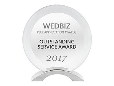 WedBiz Outstanding Service Award 2017
